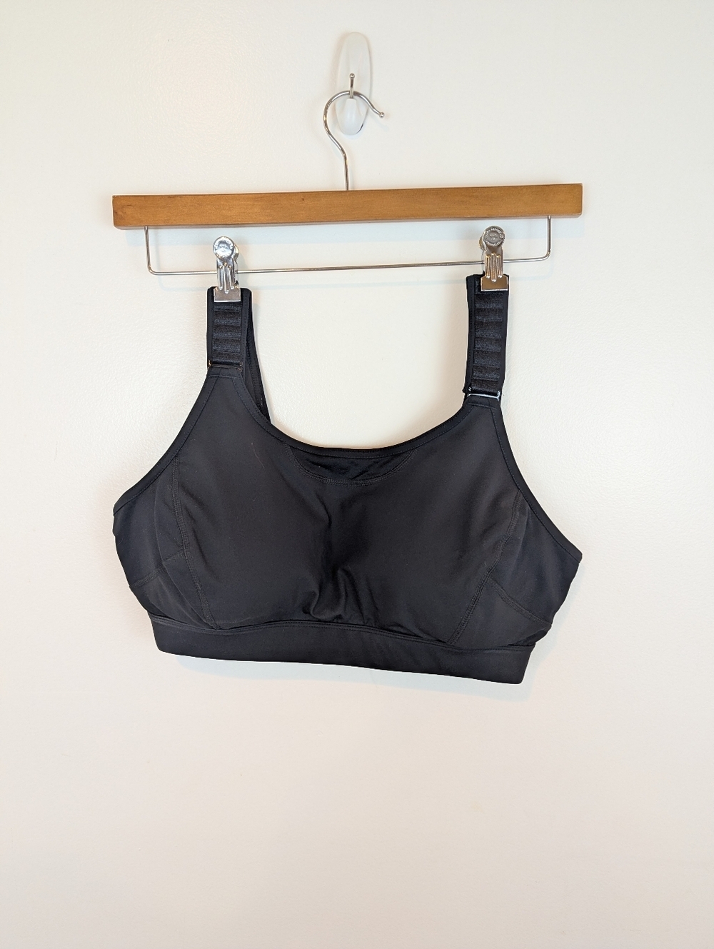 Duluth Trading Co. Adjustabust High Impact Bra in Black, Sz 1X